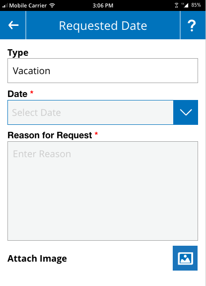 Request Time Off