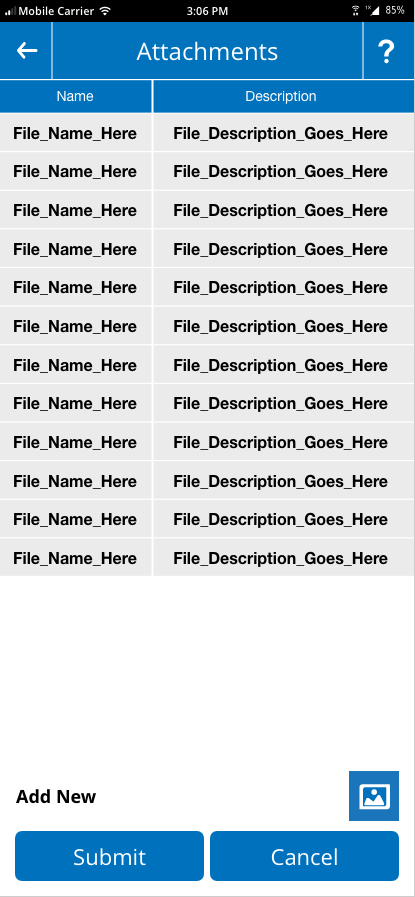 Work Order - Job Attachments